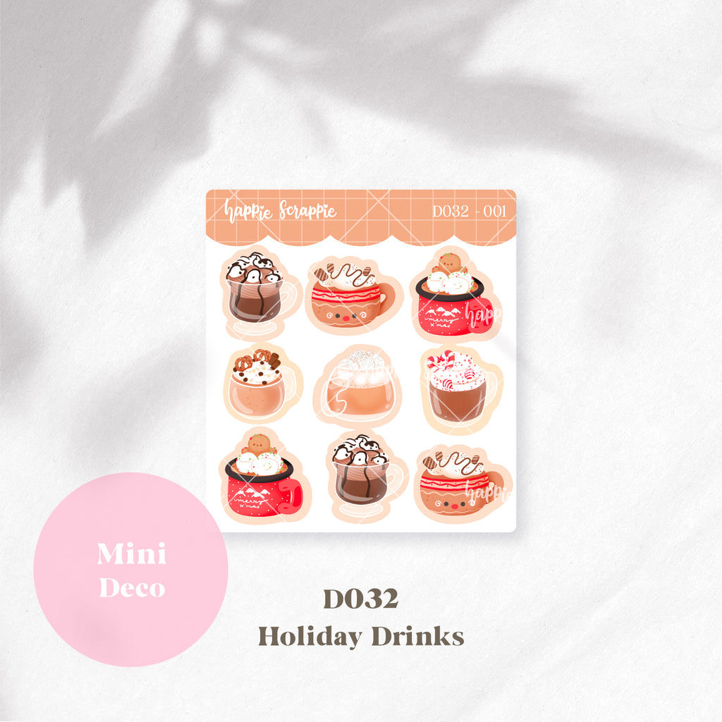 Mini Deco : Holiday Hot Drinks // D031-D032