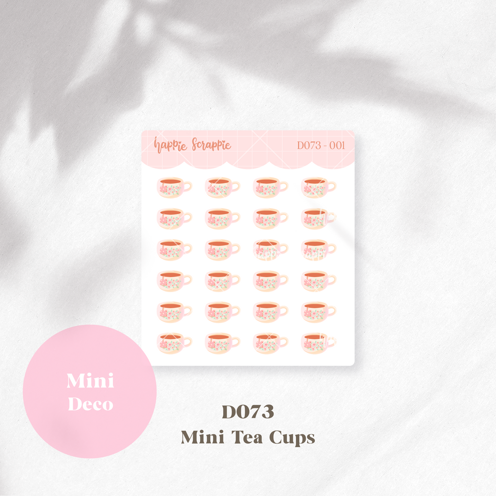 Mini Deco : Mini Tea Cups // D073