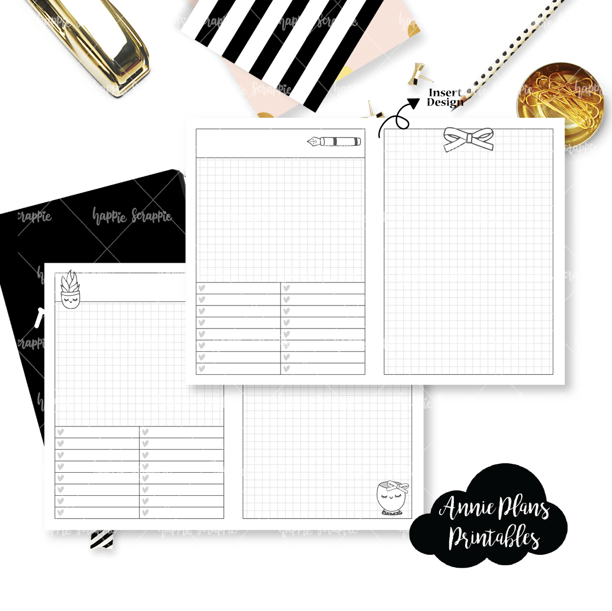 A6 TN Size  PLAIN LINED Printable Travelers Notebook Insert © –  AnniePlansPrintables, LLC
