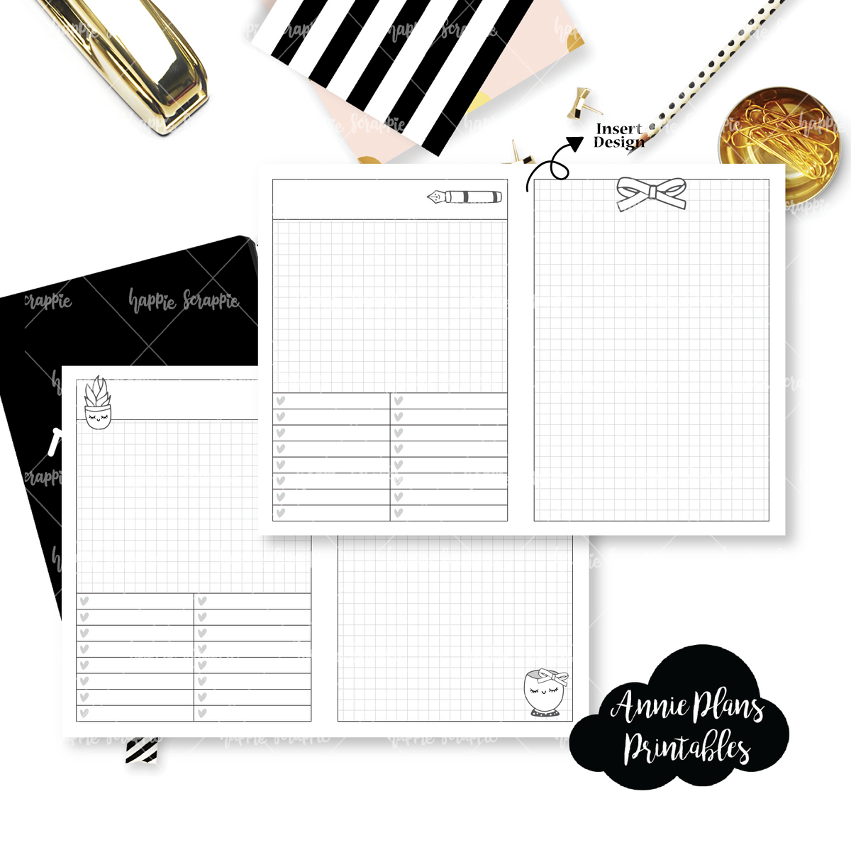 Travel Notebook (TN-B6) - On My Desk // Collabs with Annie Plans Print ...