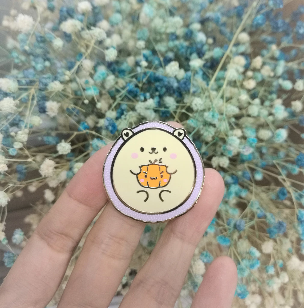 Pins : Warm & Fuzzy // Hedgehog //  Magnetic Backing