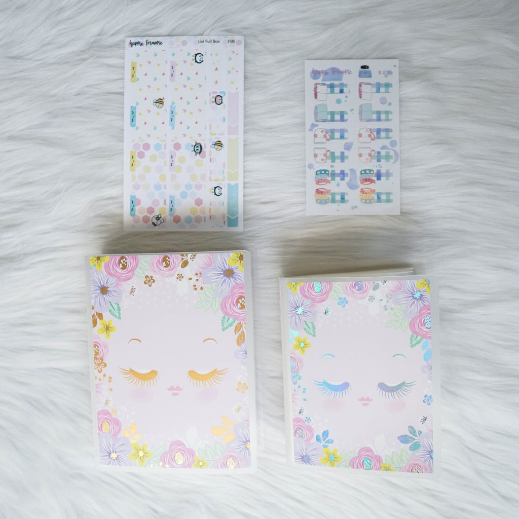 Sticker Album : Regular Sticker Albums // A079 - Hello Petite Paper Collab (Eyelash Girl)