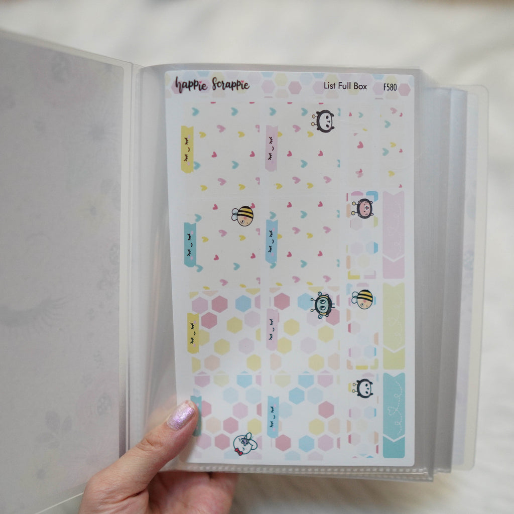 Sticker Album : Jumbo Sized Sticker Albums // J013 - Hello Petite Paper Collab (Floral)