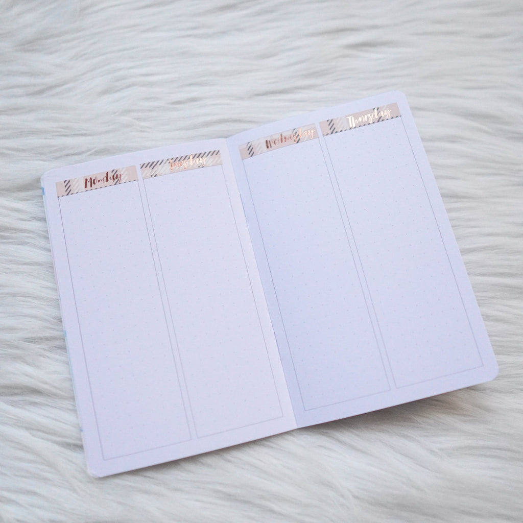 Travel Notebook (All Sizes) - Cutie Patootie // Weekly (With Month View)