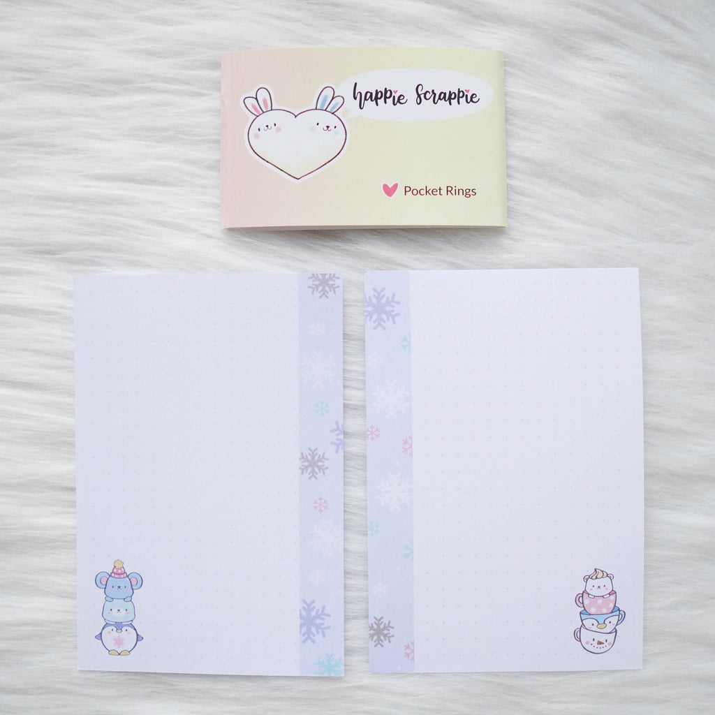 Disc / Rings Planner Inserts - Cozy Winter // Dotted