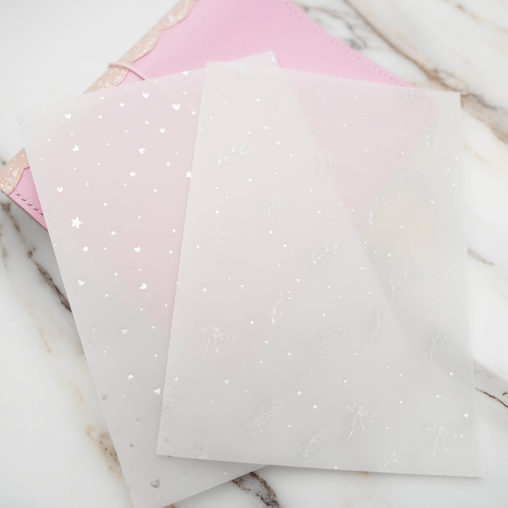 Vellum : Holo Silver Foiled // Foodie's Delight // Collab with Molly  (Set of 2)