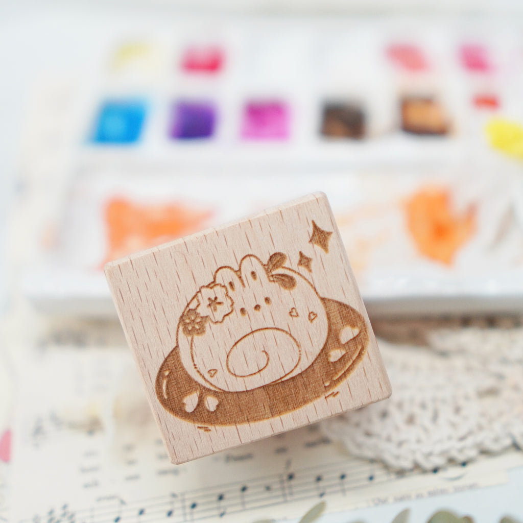 Stamp : Hanami Cafe // Bunny Swiss Roll (STA016)