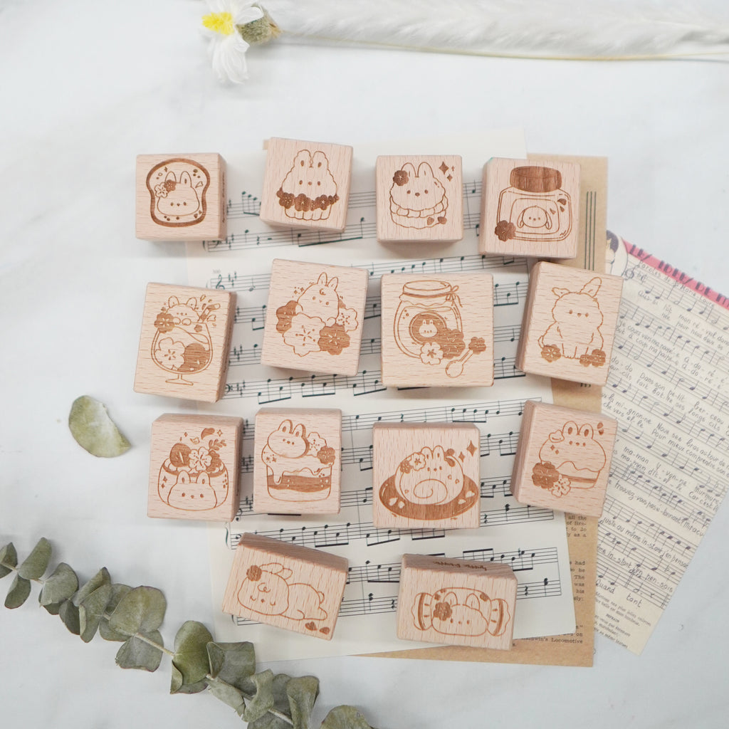 Stamp : Hanami Cafe // All-The-Bunny-Bundle (Set of 14) (STA003)
