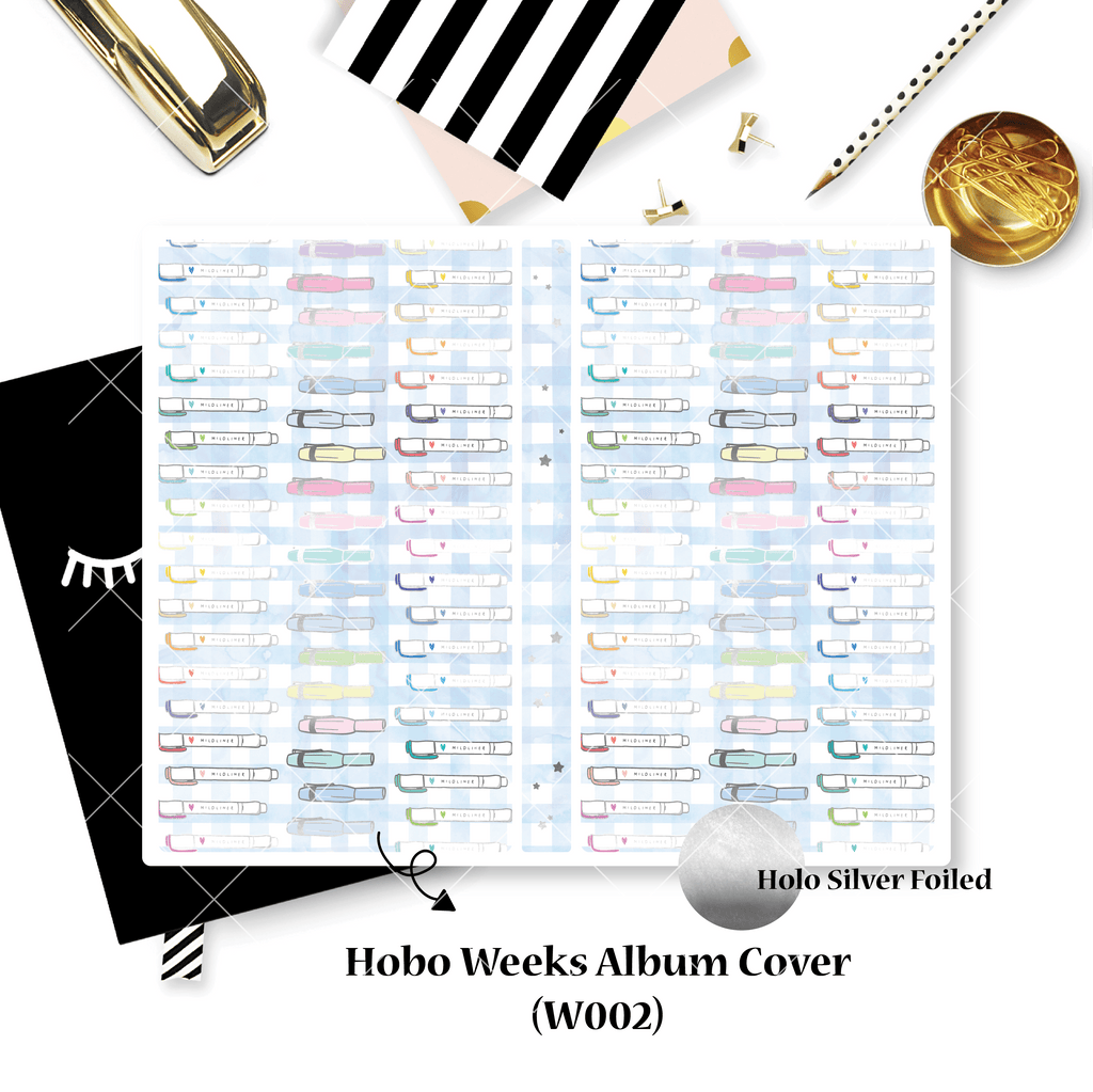 Sticker Album : Hobo Weeks Albums // W002 - Mildliner & Fountain Pens