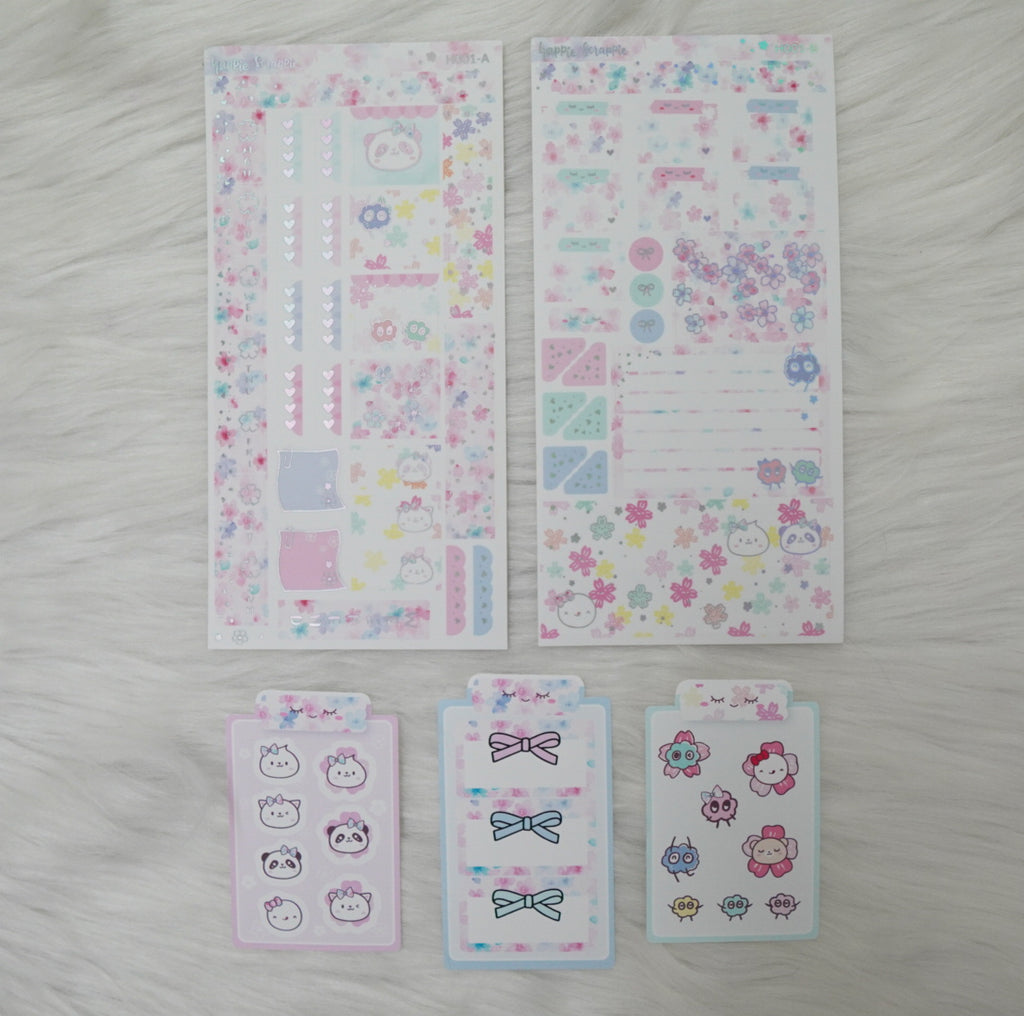 Hobonichi Weeks Sticker Kit - Blossom // H001 - Foiled Stickers