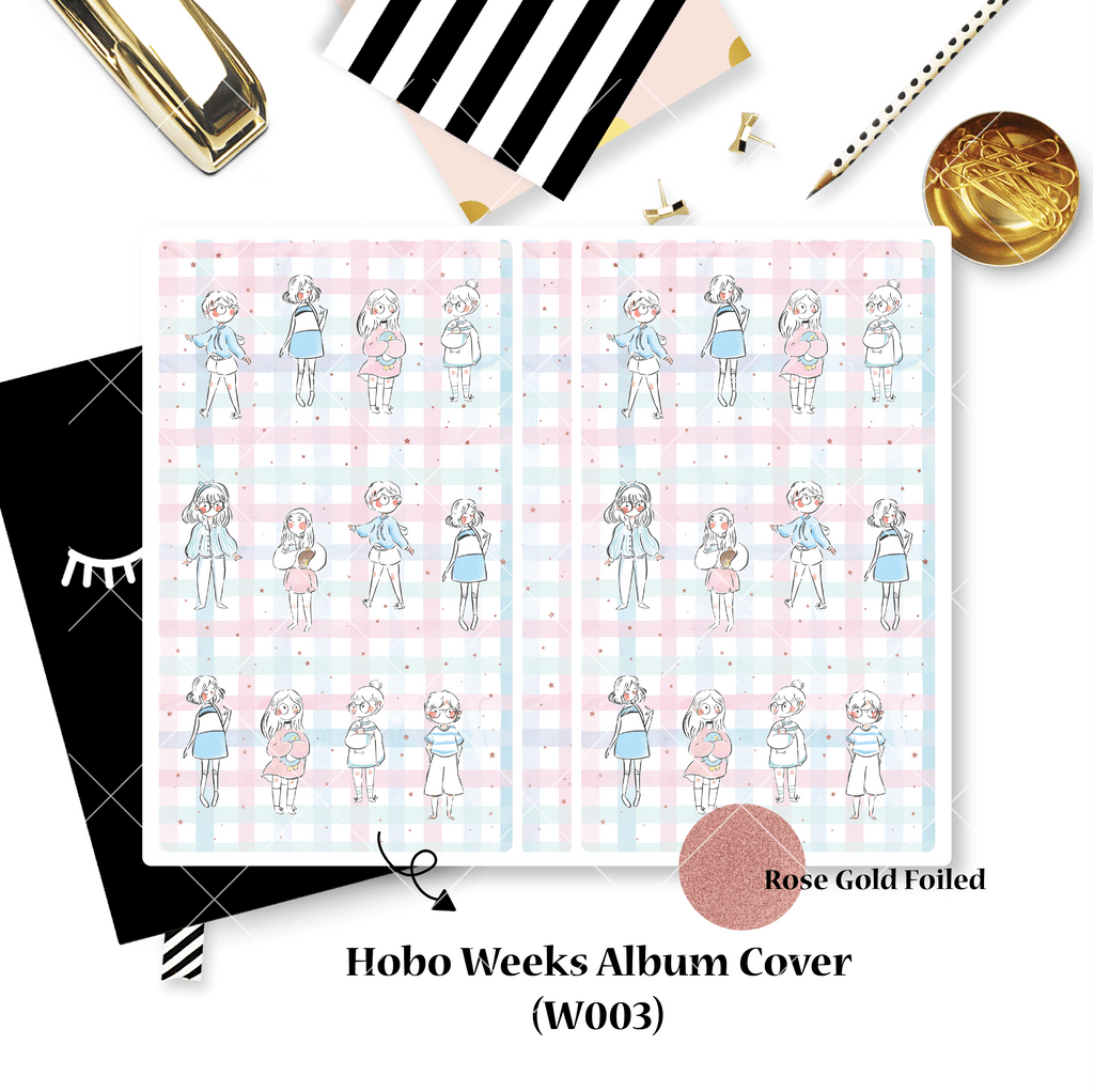 Sticker Album : Hobo Weeks Albums // W003 - Girls (Collab With Qiara Teor)