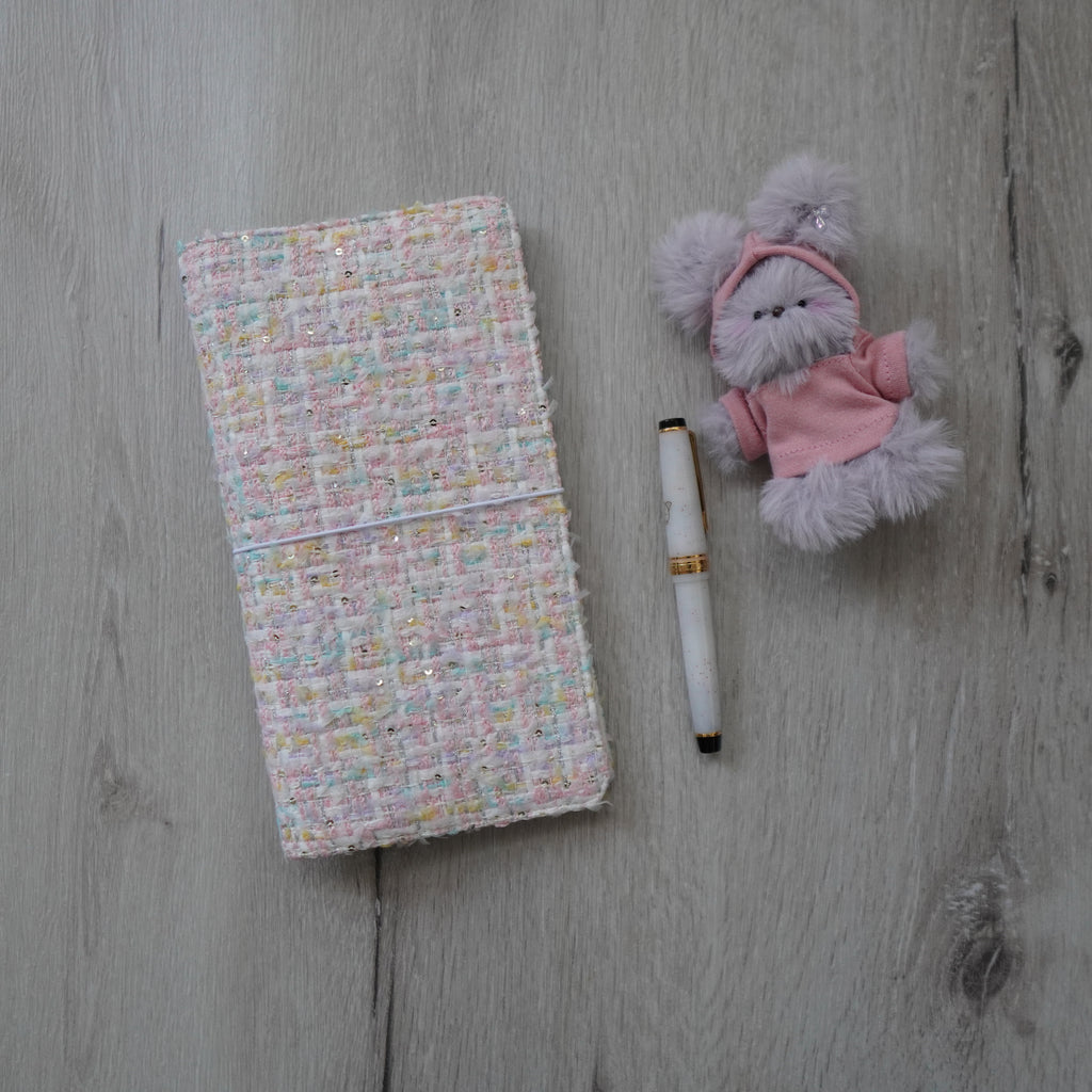 Planner Cover : Lilac Tweed Fabric (TN Standard) // Pre Order