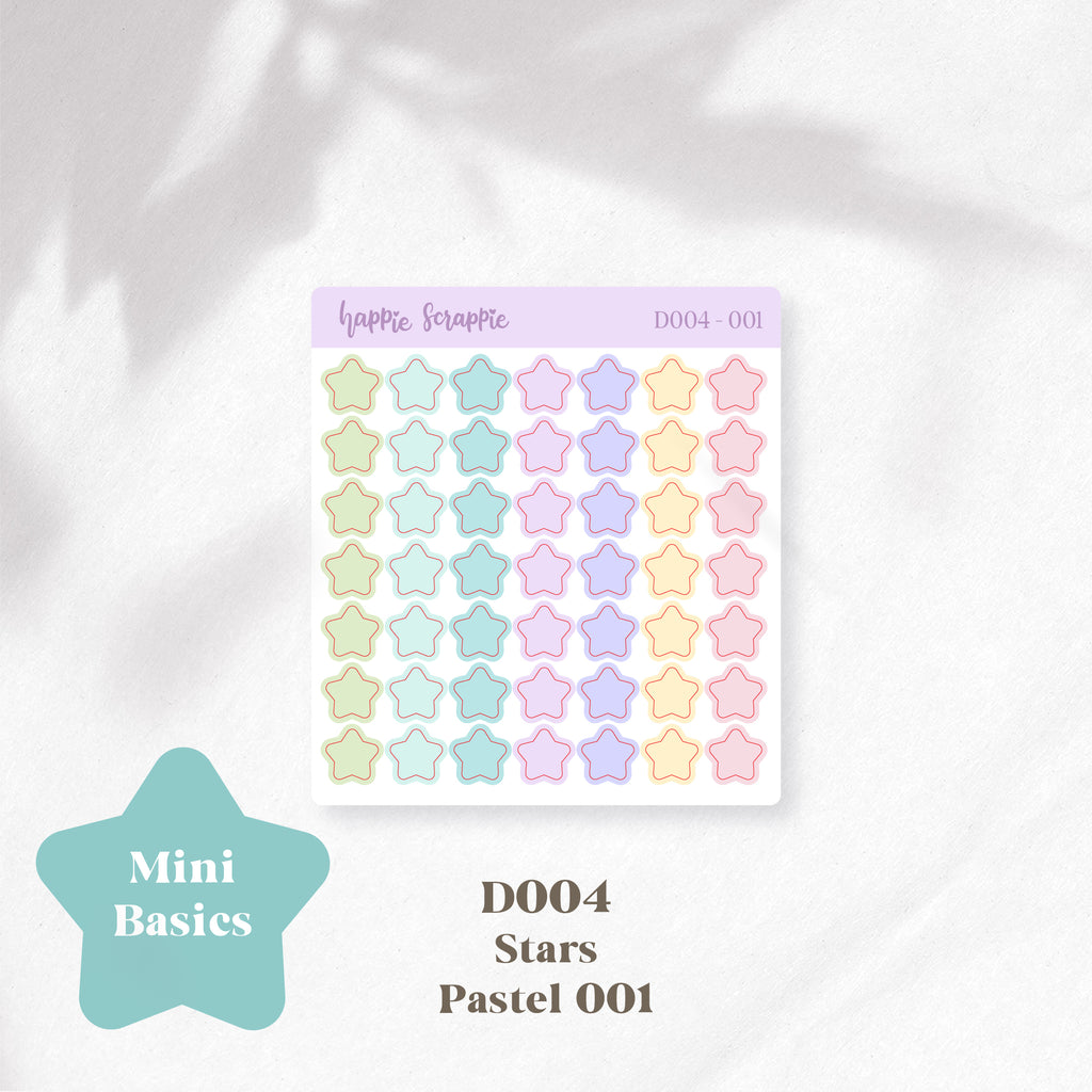 Mini Stickers : Basics (Stars) // D004