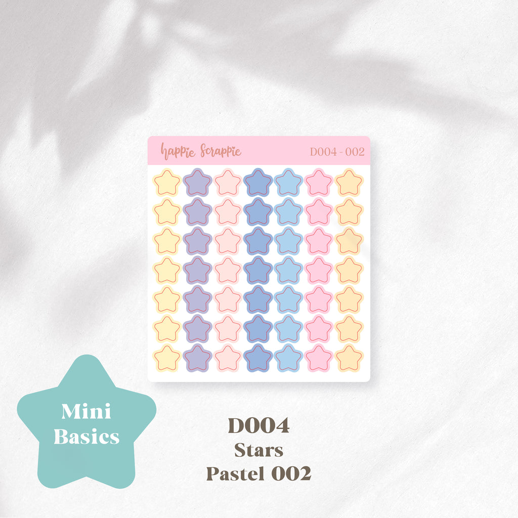 Mini Stickers : Basics (Stars) // D004