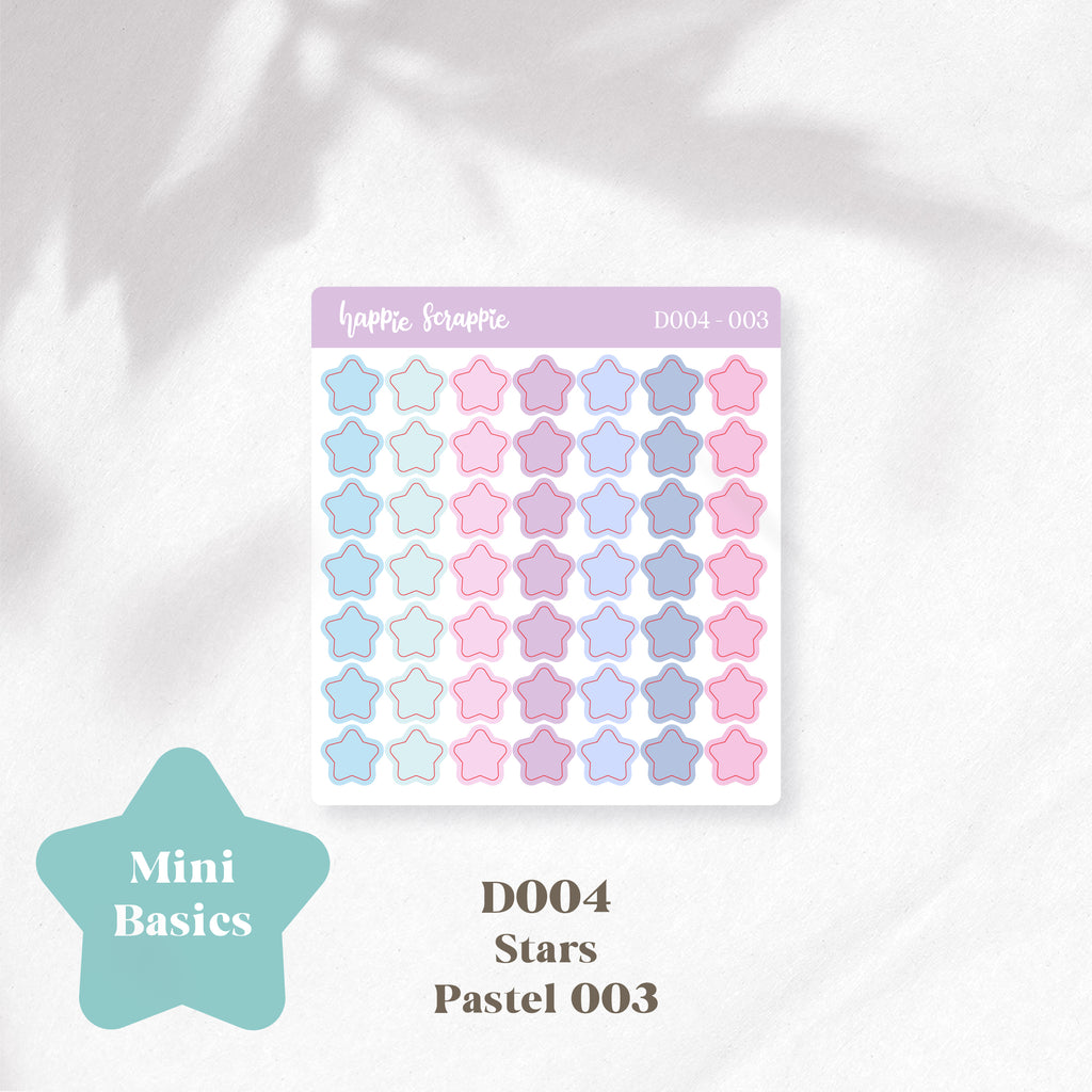 Mini Stickers : Basics (Stars) // D004