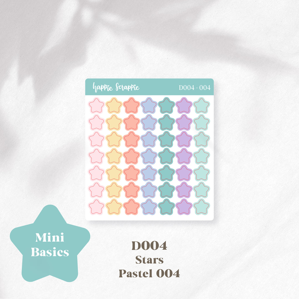 Mini Stickers : Basics (Stars) // D004