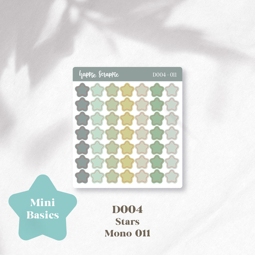 Mini Stickers : Basics (Stars) // D004