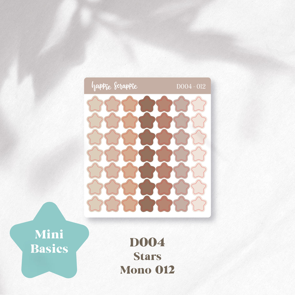 Mini Stickers : Basics (Stars) // D004