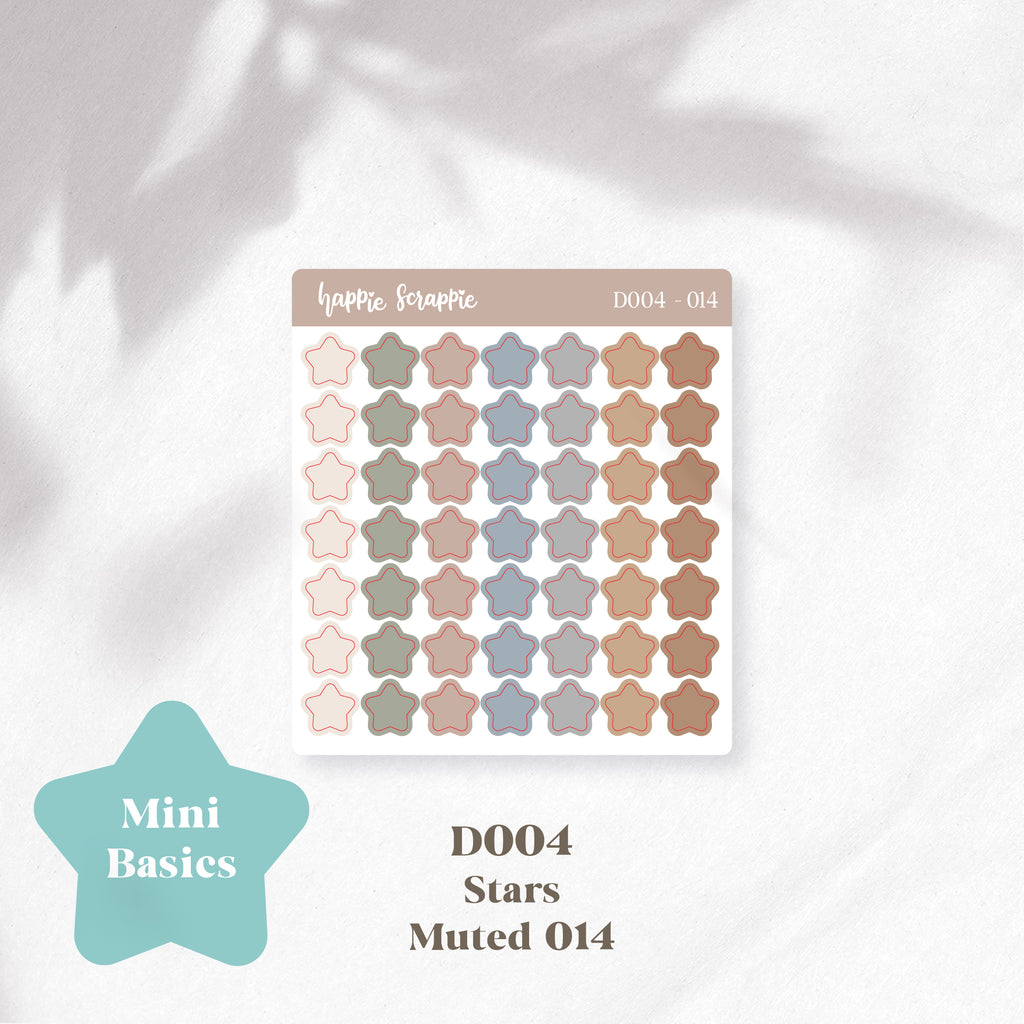 Mini Stickers : Basics (Stars) // D004