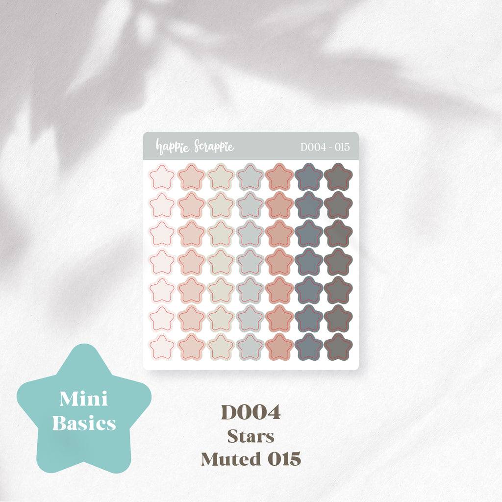 Mini Stickers : Basics (Stars) // D004