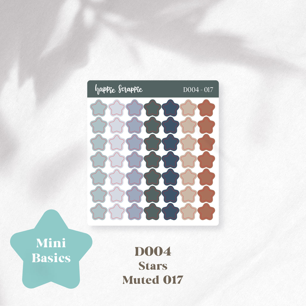 Mini Stickers : Basics (Stars) // D004