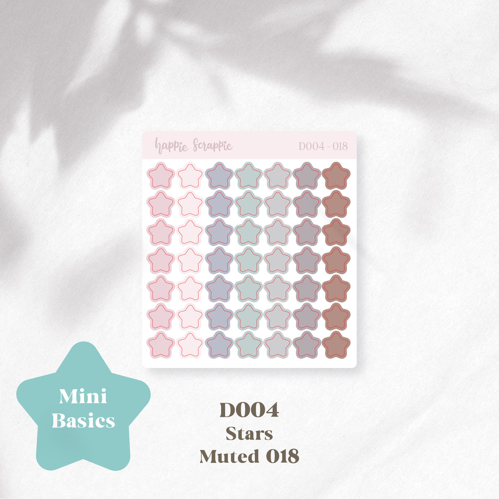 Mini Stickers : Basics (Stars) // D004