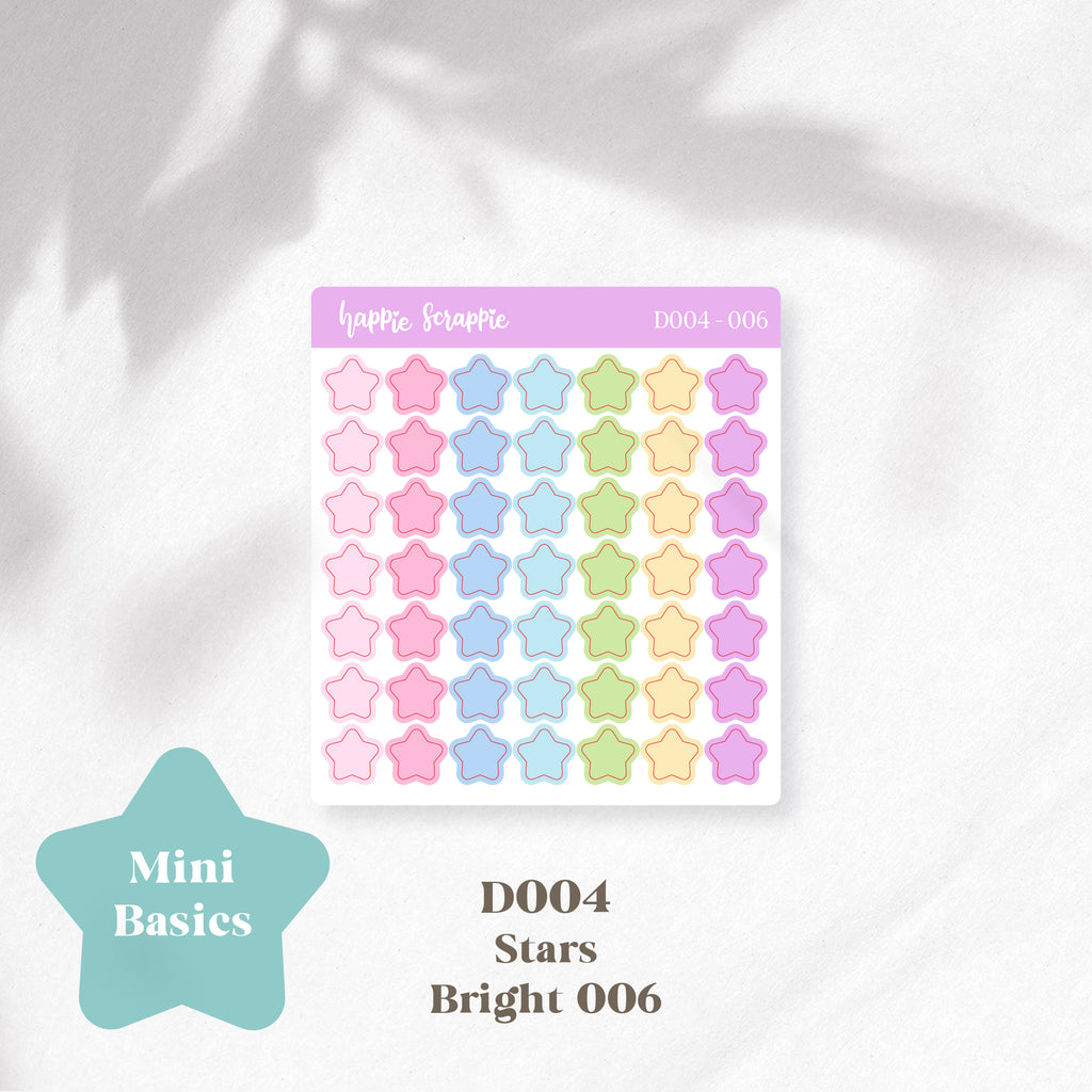 Mini Stickers : Basics (Stars) // D004