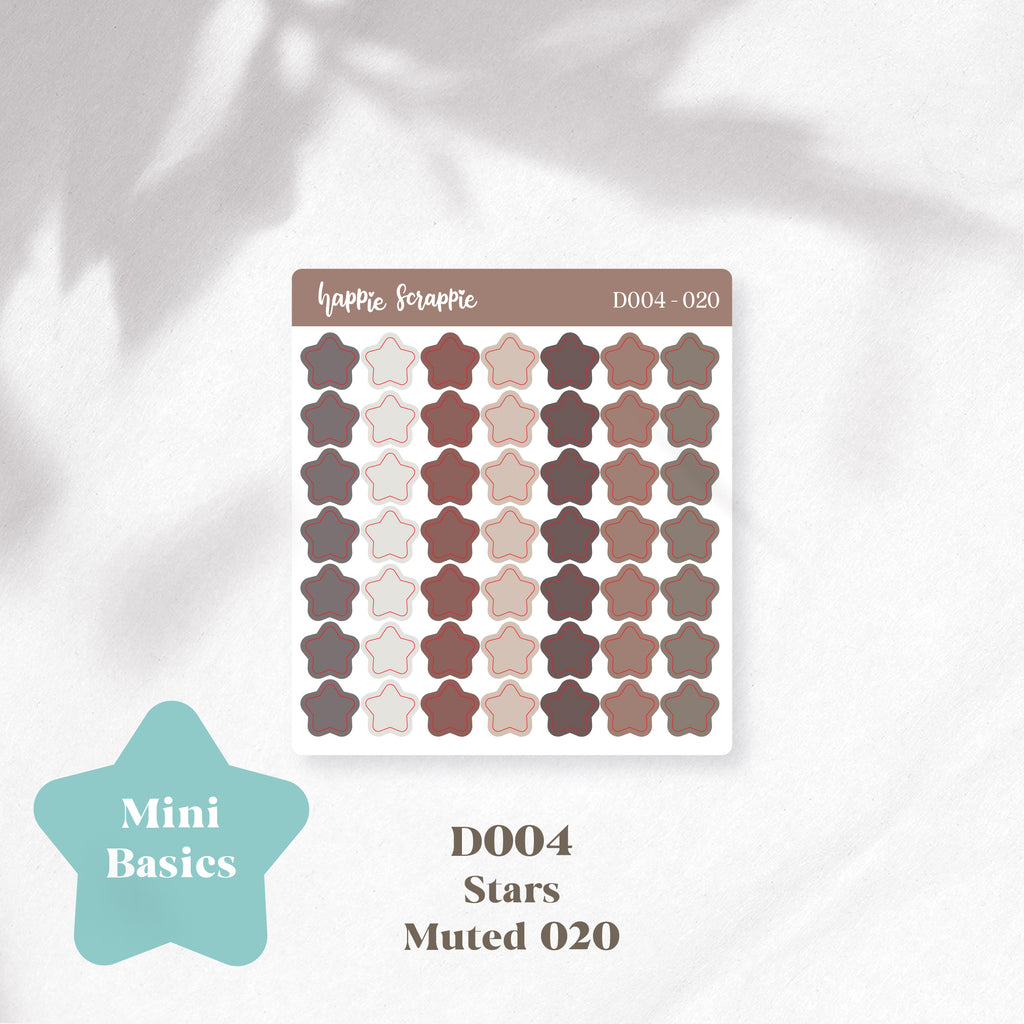 Mini Stickers : Basics (Stars) // D004