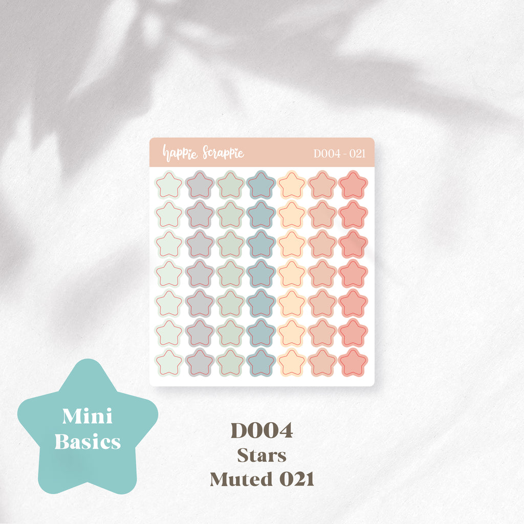 Mini Stickers : Basics (Stars) // D004