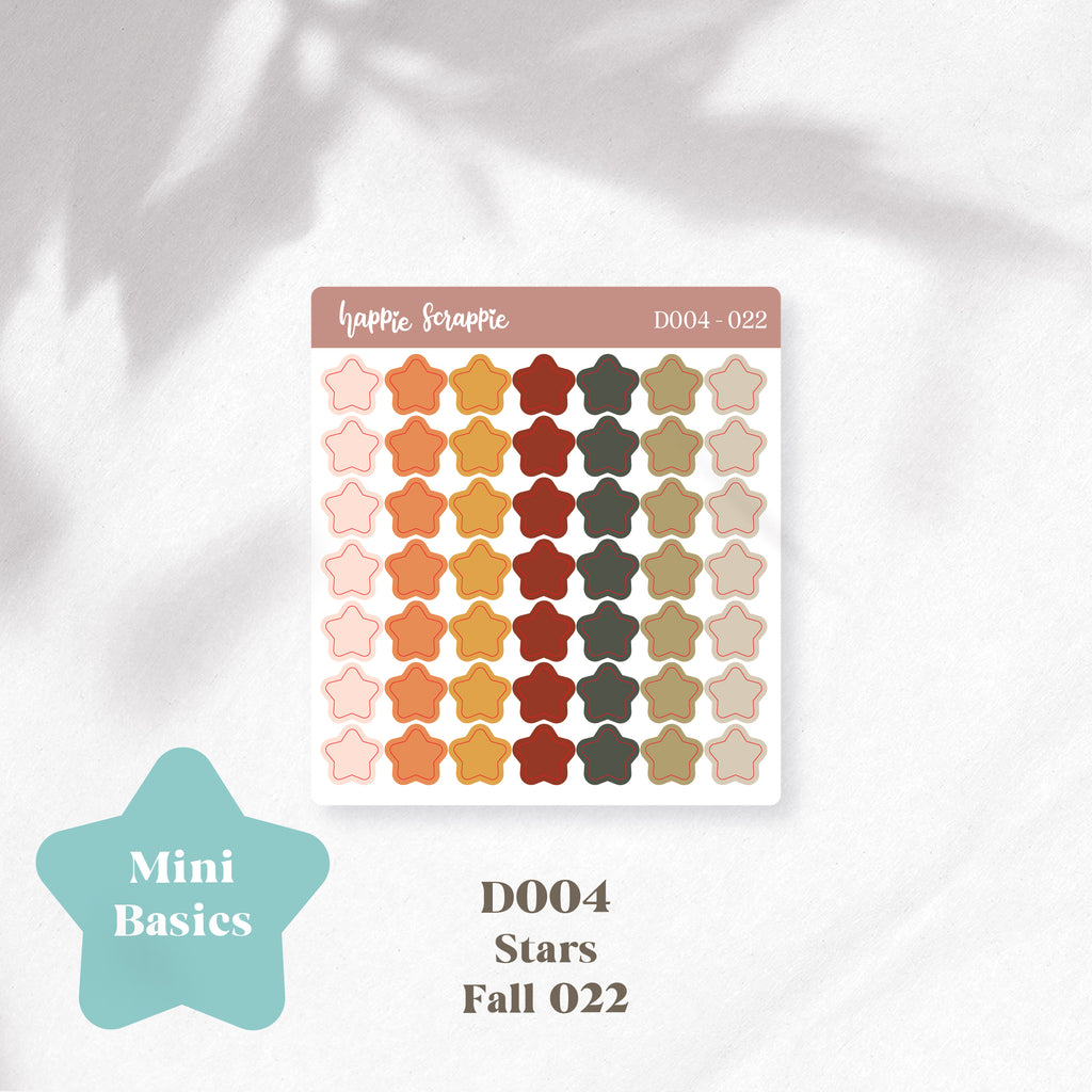 Mini Stickers : Basics (Stars) // D004