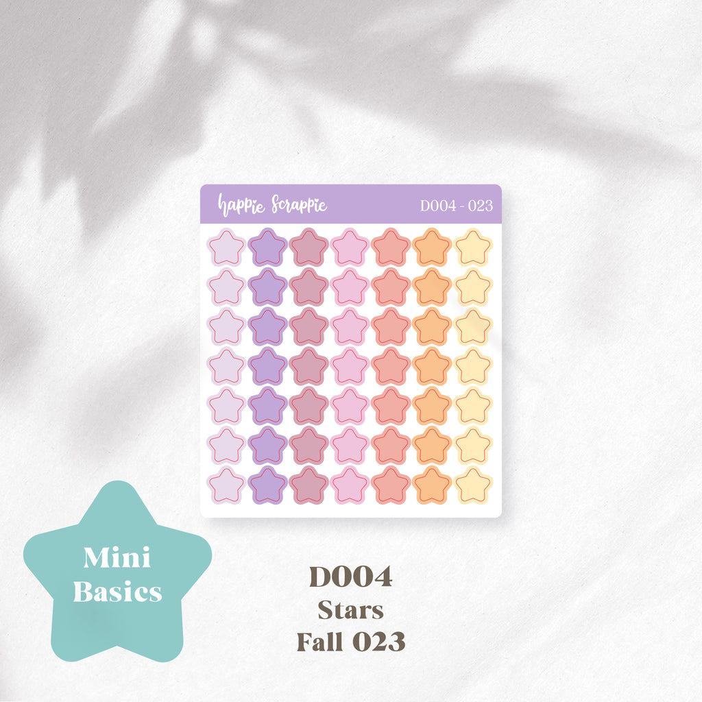 Mini Stickers : Basics (Stars) // D004