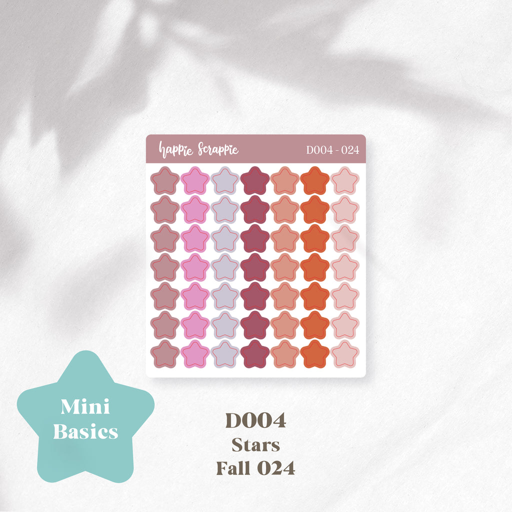 Mini Stickers : Basics (Stars) // D004