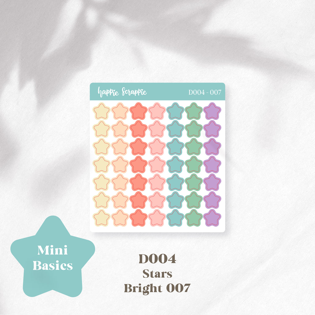 Mini Stickers : Basics (Stars) // D004