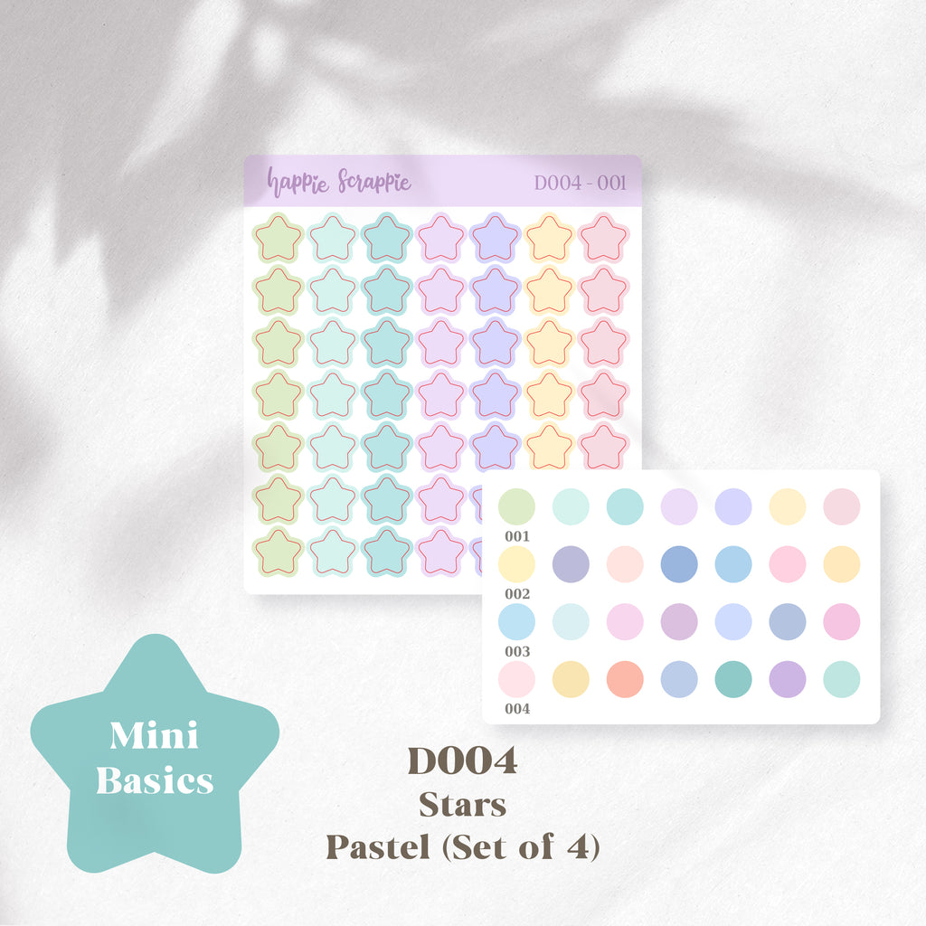 Mini Stickers : Basics (Stars) // D004