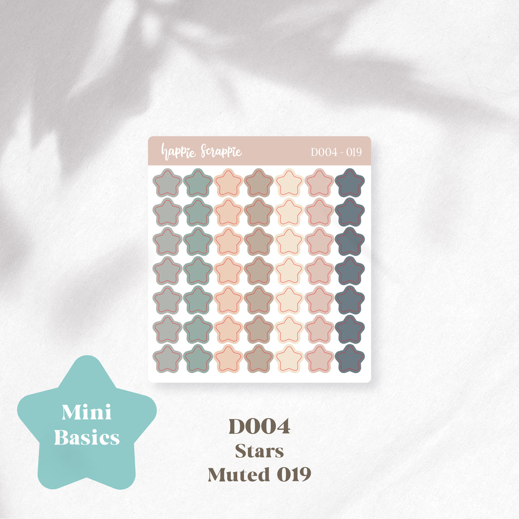 Mini Stickers : Basics (Stars) // D004