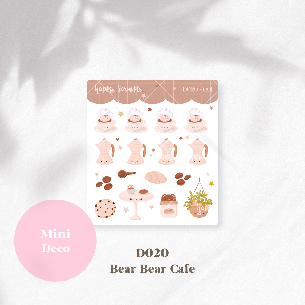 Mini Deco : Bear Bear Cafe // D019-D020