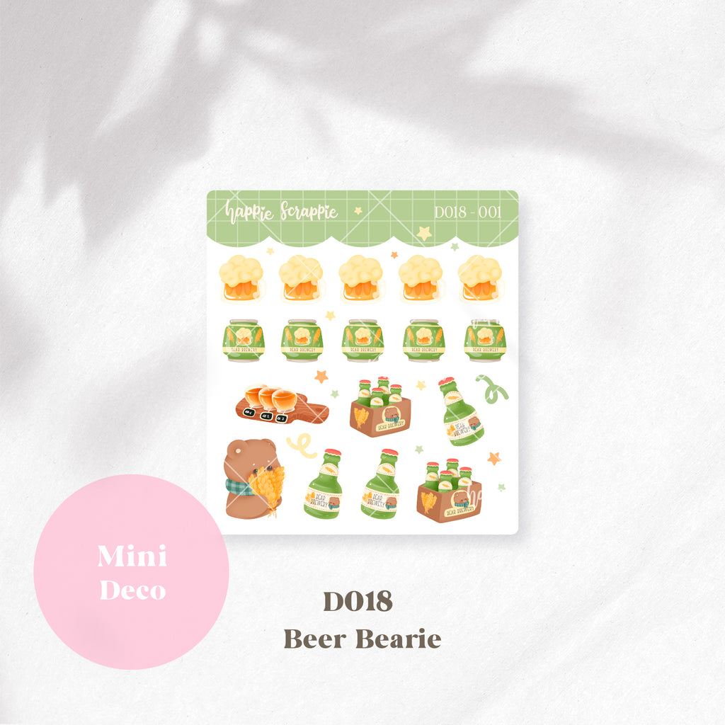 Mini Deco : Beer Bearie // D017-D018