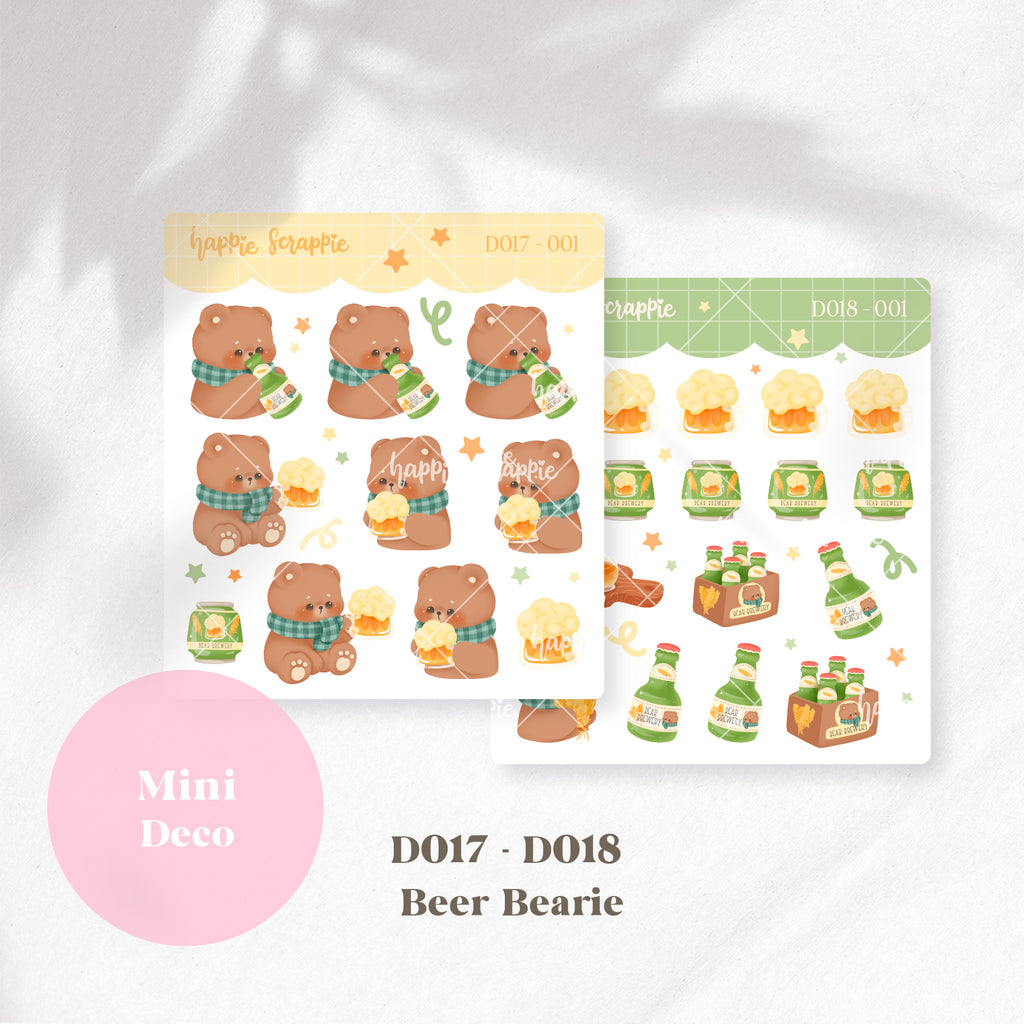 Mini Deco : Beer Bearie // D017-D018