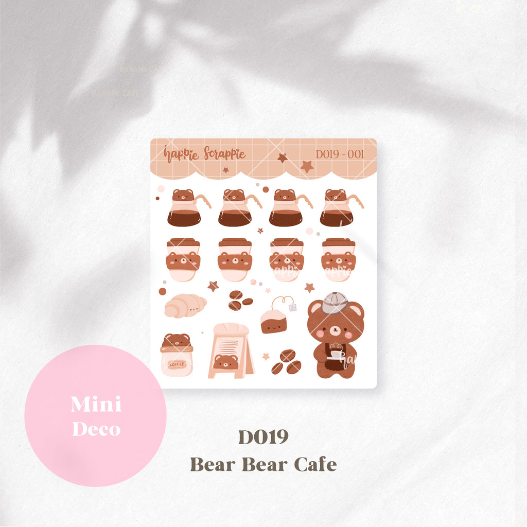 Mini Deco : Bear Bear Cafe // D019-D020