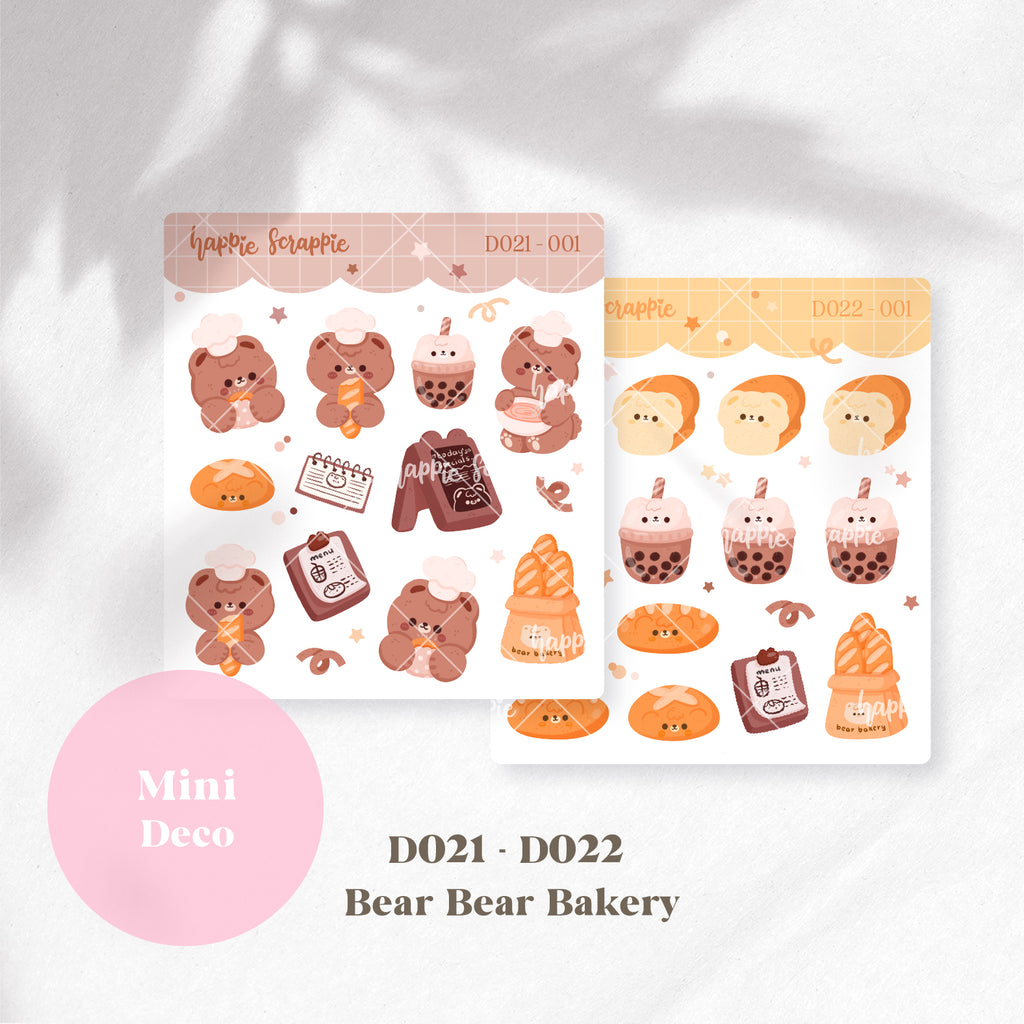 Mini Deco : Bear Bear Bakery // D021-D022