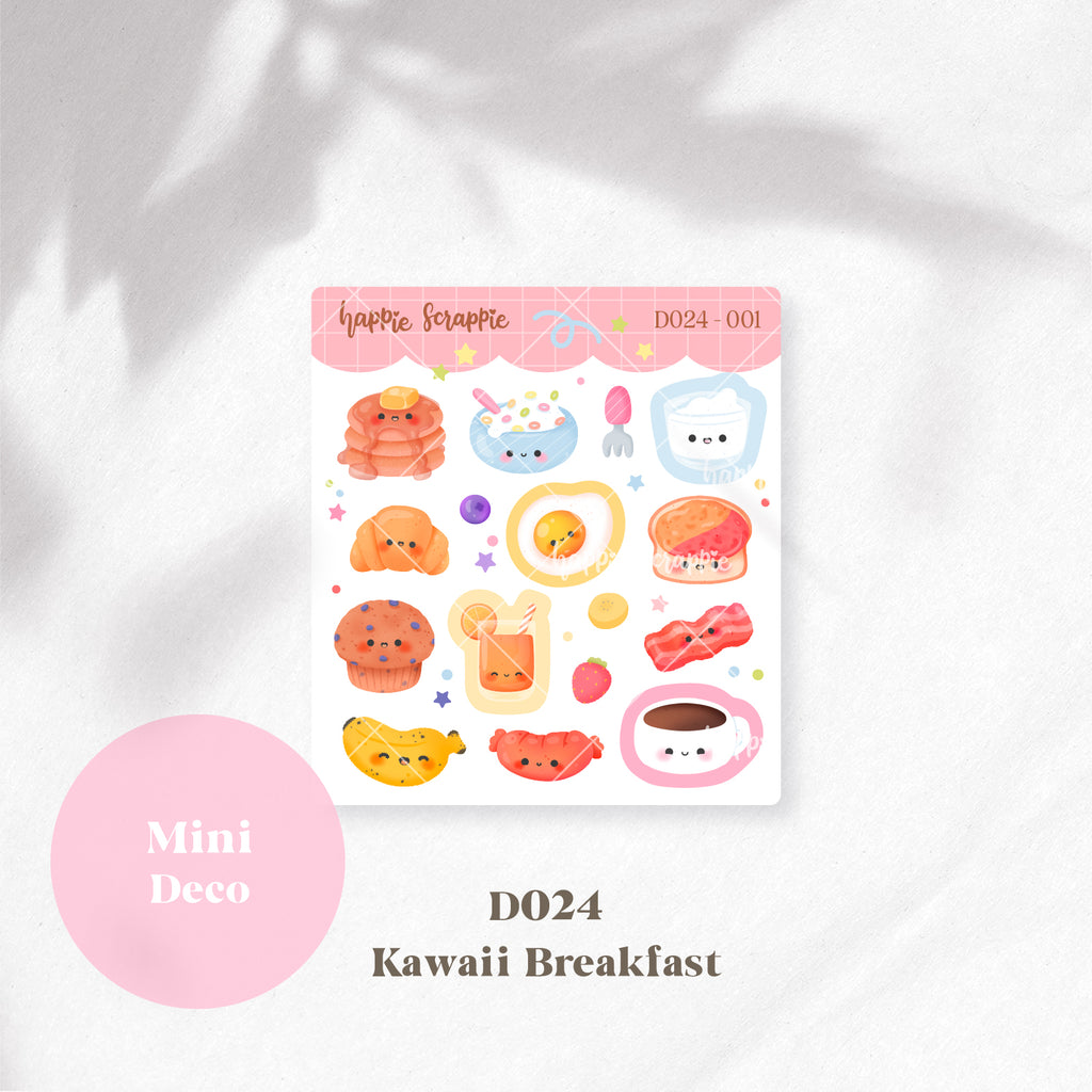 Mini Deco : Kawaii Breakfast // D024