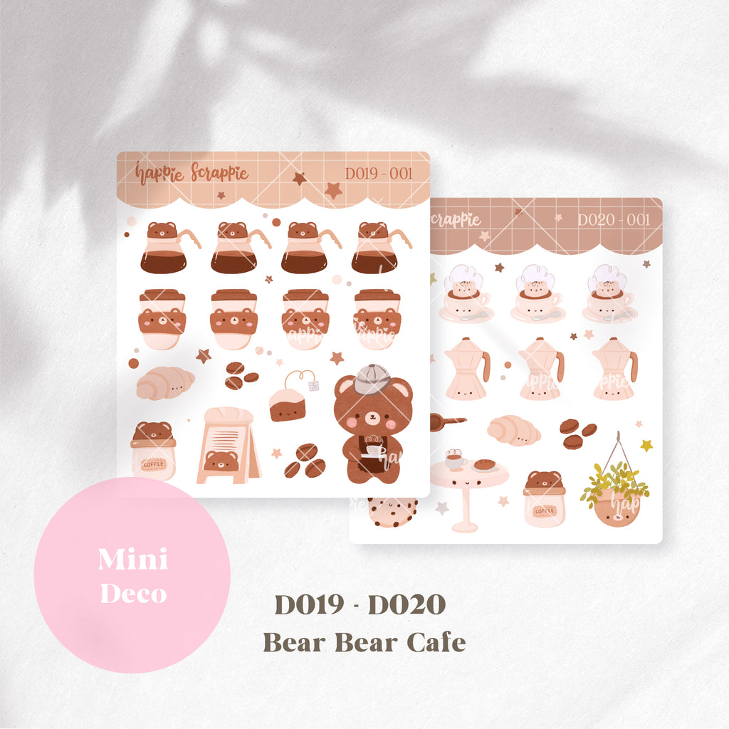 Mini Deco : Bear Bear Cafe // D019-D020