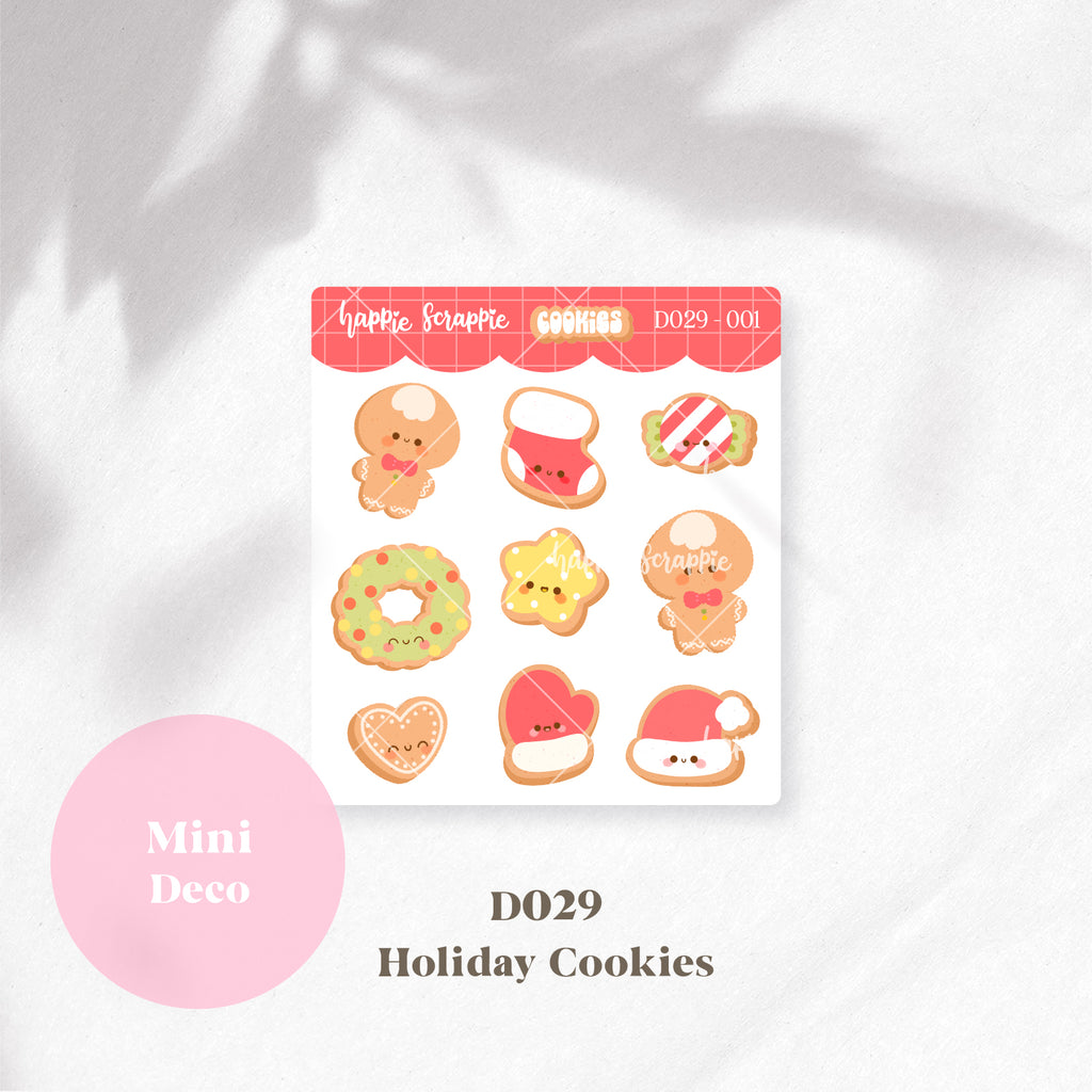 Mini Deco : Holiday Cookies // D029-D030