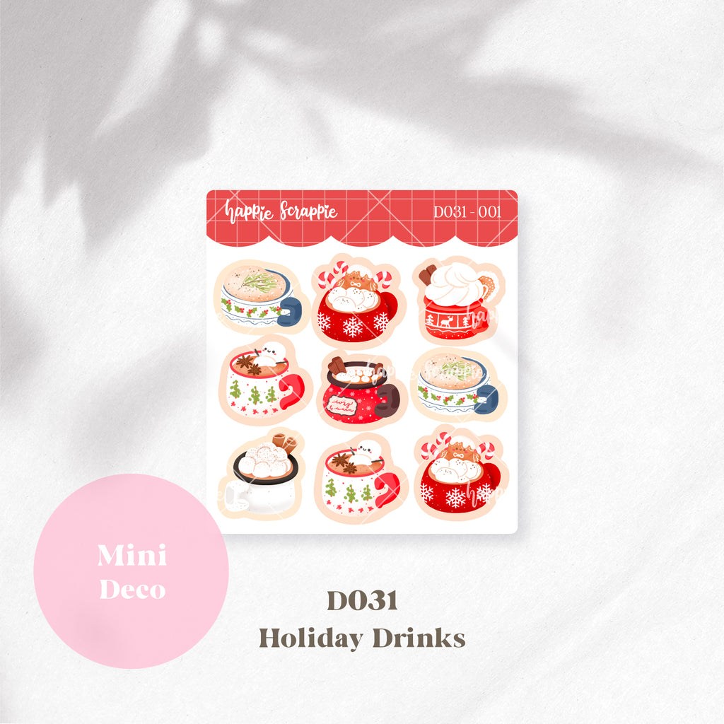 Mini Deco : Holiday Hot Drinks // D031-D032