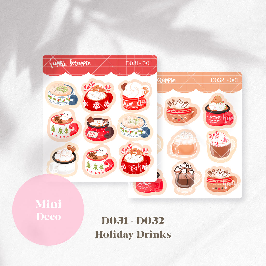 Mini Deco : Holiday Hot Drinks // D031-D032