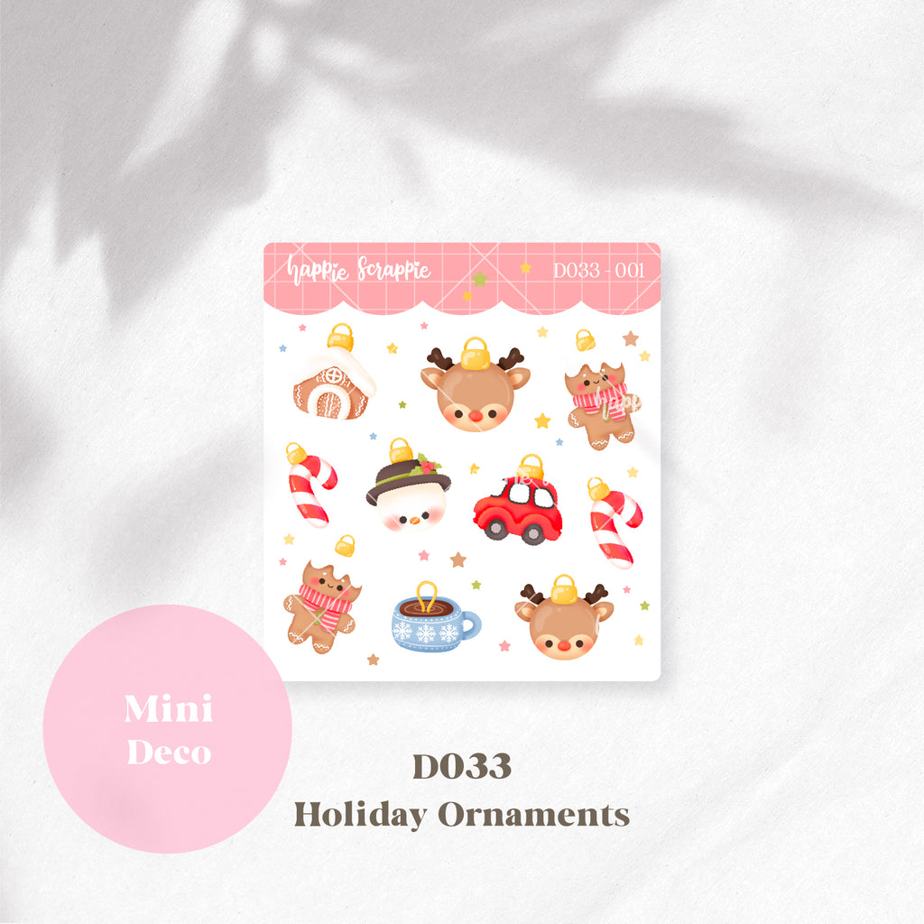 Mini Deco : Holiday Ornaments // D033