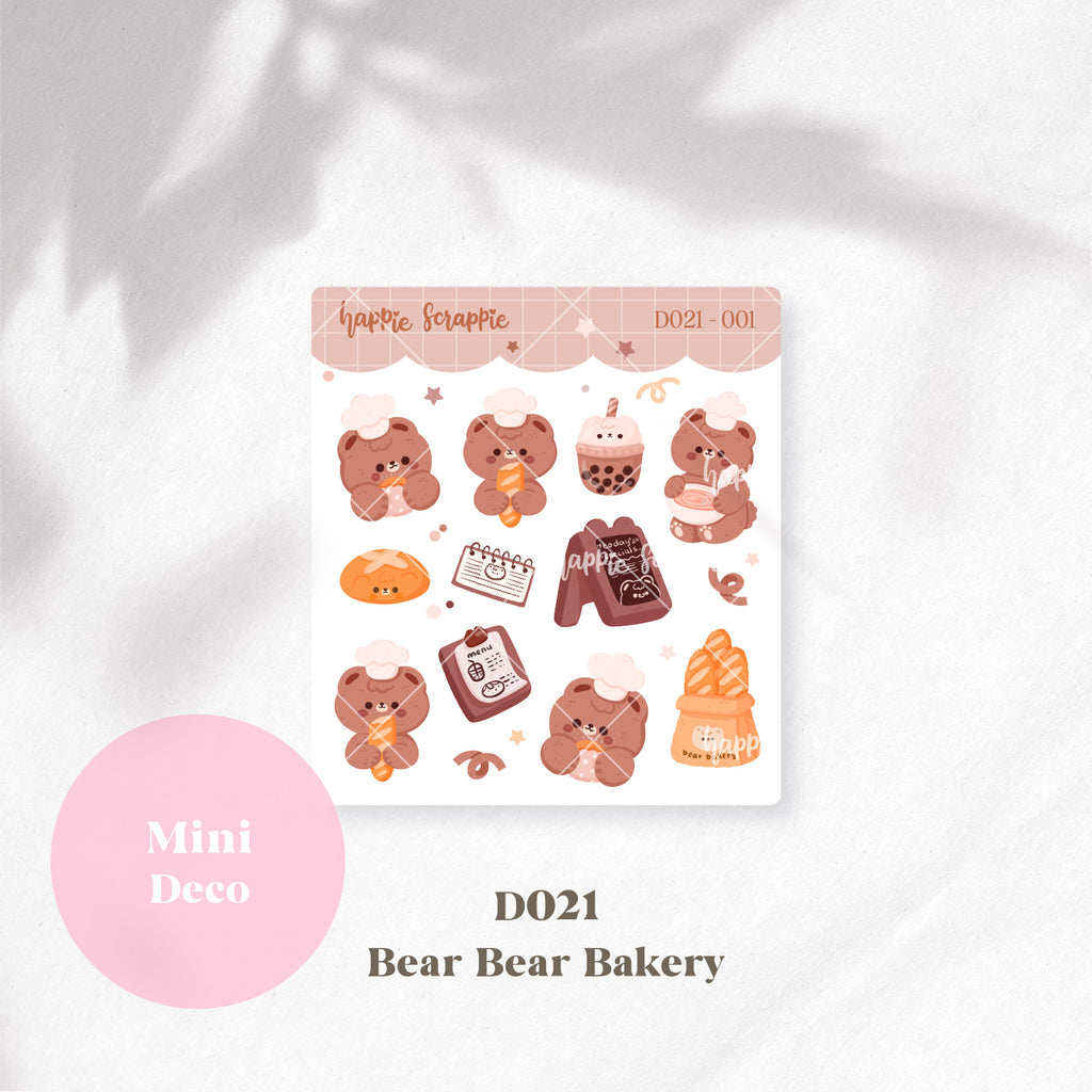 Mini Deco : Bear Bear Bakery // D021-D022