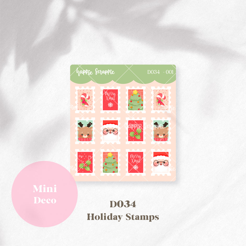 Mini Deco : Holiday Stamps // D034