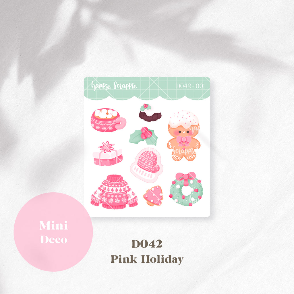 Mini Deco : Pink Holiday // D041-D042