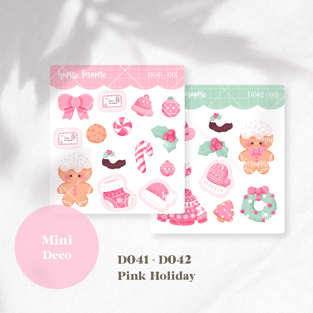Mini Deco : Pink Holiday // D041-D042
